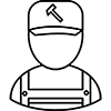 Repair guy outline